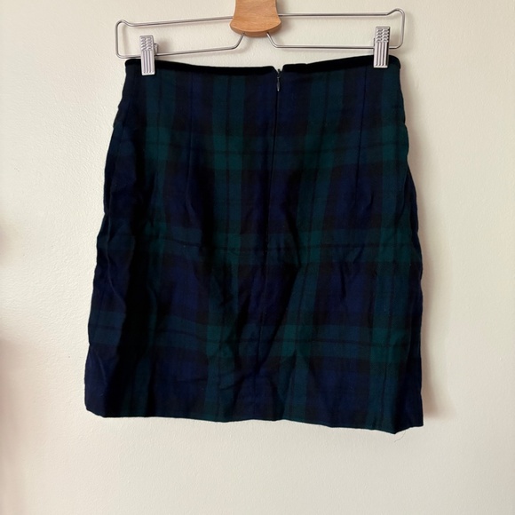 Vintage Escada Pure Wool Tartan Plaid Skirt - Picture 3 of 5